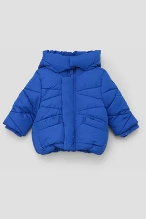 QS by s.Oliver Outdoorjacke Steppjacke mit Kapuze blau 92