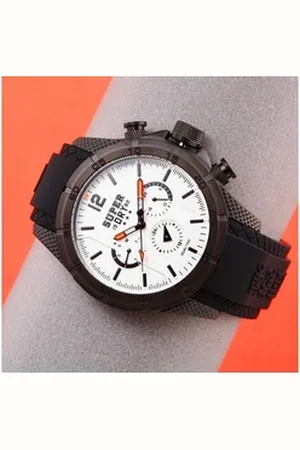 Superdry Quarzuhr, Herren Multi Zifferblatt Quarz Uhr mit Silikon Armband SYG257B