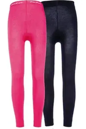 Ewers Strickstrumpfleggings Legging 2er Pack Uni (2 St) schwarz 134-146