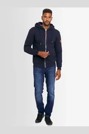 Alessandro Salvarini Sweatjacke ASGeenio mit hohem Kragen blau XXL (56)