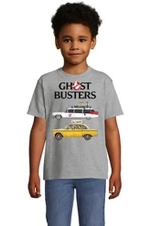 Blondie & Brownie T-Shirt Kinder Ghostbusters Cars Auto Geisterjäger Geister Film Ghost grau 8 Jahre (118/128)