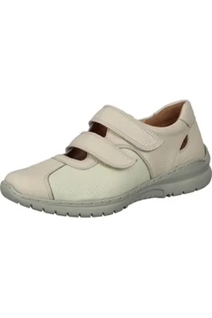 Comfortabel Klettschuhe Klettschuh aus Stretch Material beige 36 EU