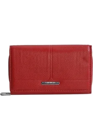 Jennifer Jones Geldbörse - Leder Damen Geldbörse Portemonnaie Geldbeutel Auswahl rot 9 cm x 4,5 cm x 15,5 cm