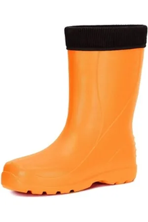 Ladeheid Damen leichte EVA Thermo Regenstiefel LADW002 Gummistiefel orange 36 EU