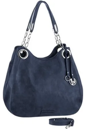Bruno Banani Henkeltasche, mit Schmuckanhänger und silberfarbenen Details blau