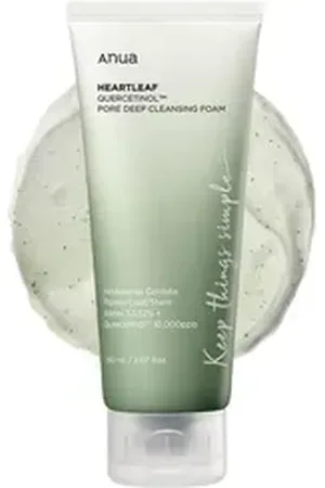 ANUA Gesichts-Reinigungsschaum Beruhigender Heartleaf Quercetinol Tiefenreinigungsschaum, 150 ml, 1-tlg., Tiefenreinigung, Entzündungshemmend, Feuchtigkeitsspendend