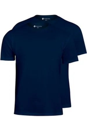 STARK SOUL T-Shirt T-Shirt, Baumwolle 2er Pack blau L