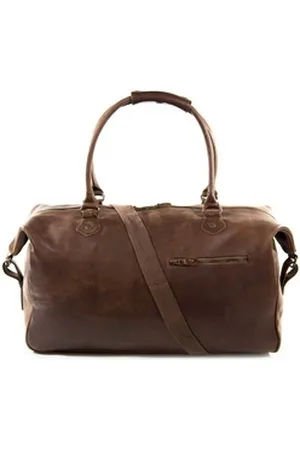 Buckle & Seam Reisetasche Linwood, Leder braun