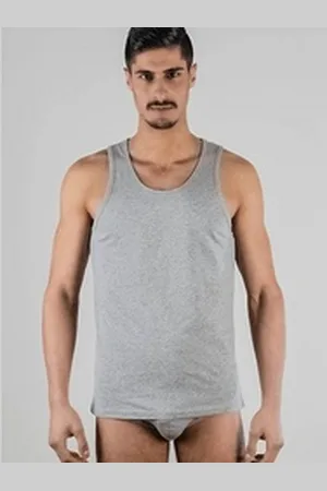 Albero Natur Tanktop Herren Tanktop (2er Pack) grau XL