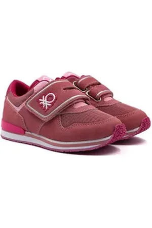 Benetton United Colors of Mädchen Sneaker BUMBER MX mit Klettverschluss Sneaker rosa 32 EU