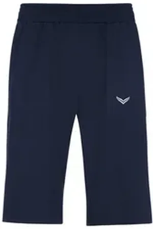 Trigema Jerseyhose Bermuda aus Single-Jersey (1-tlg) blau 4XL