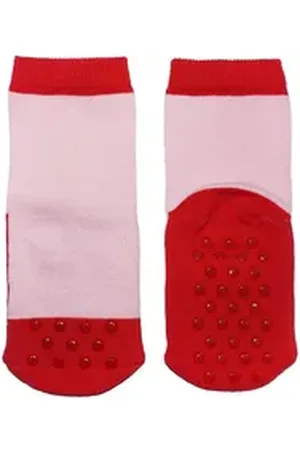 WERI SPEZIALS Strumpfhersteller GmbH ABS-Socken Kinder ABS-Socken Mädchen und Jungs >Kleine Wunder rot 19-22