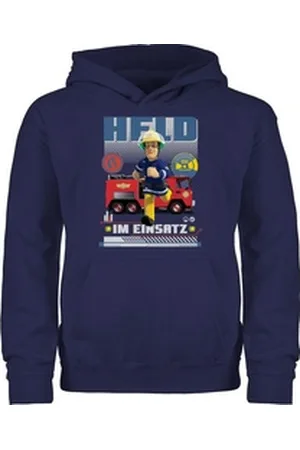 Shirtracer Hoodie Held im Einsatz Feuerwehrmann Sam Jungen blau 116 (5/6 Jahre)