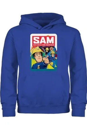Shirtracer Hoodie Sam der Held von nebenan Feuerwehrmann Sam Jungen blau 104 (3/4 Jahre)