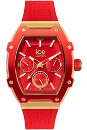 Ice-Watch Multifunktionsuhr ICE boliday - Alu - Small - MT 022870, Quarzuhr, Armbanduhr, Damenuhr, analog, Datum, 12/24-Stunden-Anzeige rot