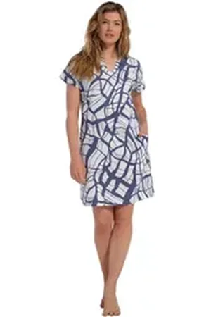 Pastunette Strandkleid Damen Sommer Kleid (1-tlg) Leinenmischung weiß 36