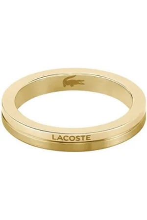 Lacoste Fingerring Schmuck Edelstahl Damenring VIRTUA gelb|goldfarben 52