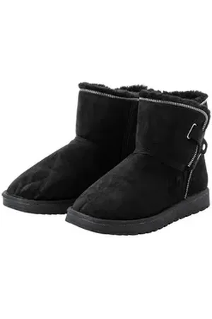 Sheego Große Größen Stiefelette mit seitlichem Riegel und Klett schwarz 38 EU