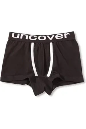 Schiesser Boxershorts Uncover (Set, 1-St., 1-teilig) Jungen trunk Shorts Pants Unterwäsche Unterhosen beige|schwarz 140