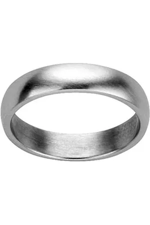 M&M Fingerring Ring Damen silber / gold / schwarz, matt schlicht (1-tlg), "Best Basics", deutsche Qualität, inkl. edles Schmucketui silberfarben 52