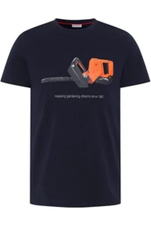 Gardena Print-Shirt mit Gardening-Print blau 2XL