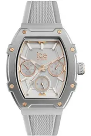 Ice-Watch Multifunktionsuhr ICE boliday - Alu - Small - MT 022862, Quarzuhr, Armbanduhr, Damenuhr, analog, Datum, 12/24-Stunden-Anzeige grau