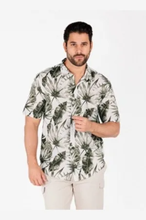 Key Largo Kurzarmhemd MSH INSTINCT 1/2 patterned (1-tlg) grün XL