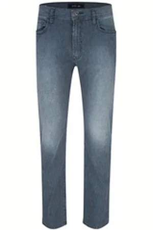 Otto Kern 5-Pocket-Jeans JOHN blue used striped 67041 6850.6822 blau W34 / L32