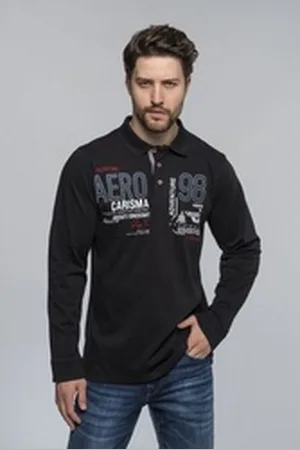 Carisma Poloshirt (1-tlg) Premium Langarmpolo schwarz L