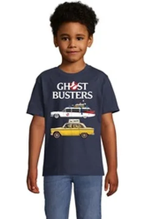 Blondie & Brownie T-Shirt Kinder Ghostbusters Cars Auto Geisterjäger Geister Film Ghost blau 10 Jahre (130/140)