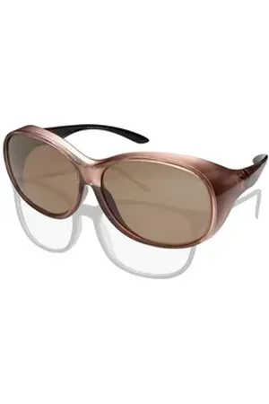 Active Sonnenbrille Überziehsonnenbrille Damen MEGA (inklusive Schiebebox und Brillenputztuch) Vintage Stil rosa