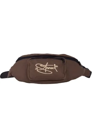 2Stoned Bauchtasche Hüfttasche Retro mit Stick Classic Logo für Erwachsene und Kinder, mit abgesetzter Fronttasche braun