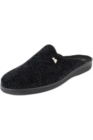 Beck Herren-Pantoffel Otto aus Kord Hausschuh schwarz 41 EU