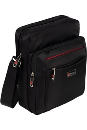 Bag Street Umhängetasche Herrentasche Flugbegleiter Schultertasche Umhängetasche schwarz