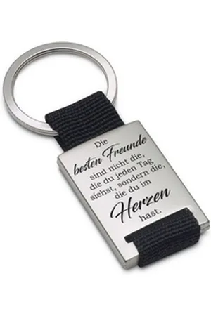 Lieblingsmensch Schlüsselanhänger Beste Freunde sieht man nicht jeden Tag - ein tolles Geschenk (Schlüsselanhänger mit Gravur, inklusive Schlüsselring), Robuste und filigrane Lasergravur