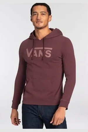 Vans Sweatshirt WM DROP V LOGO HOODIE-B Port Royale rot XS (34)