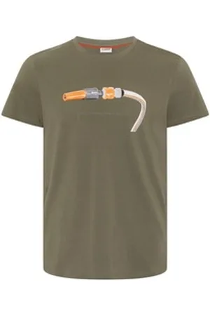 Gardena Print-Shirt mit Gartenschlauch-Print grün 3XL