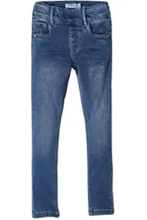 NAME IT Leggings Mädchen Denim Stretch-Jeggins (1-tlg) blau 86