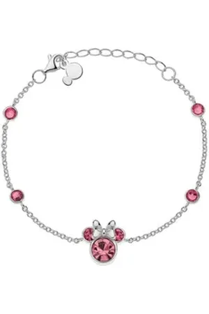 Disney Armband Kinder Armband Minnie Mouse © rosa Zirkonia Steine rosa