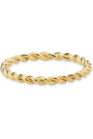 Bruno Banani Fingerring Schmuck Geschenk Silber 925 Damenring gelb|goldfarben 56