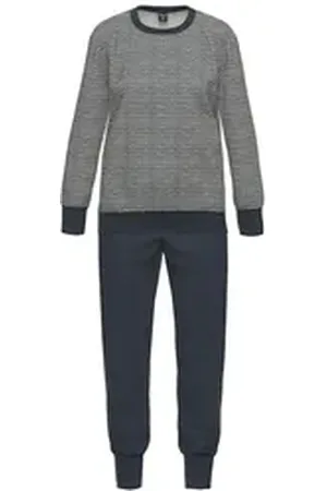 Ammann Pyjama Pyjama Lang Women / Nightwear (Stück, 1 tlg) - blau 36