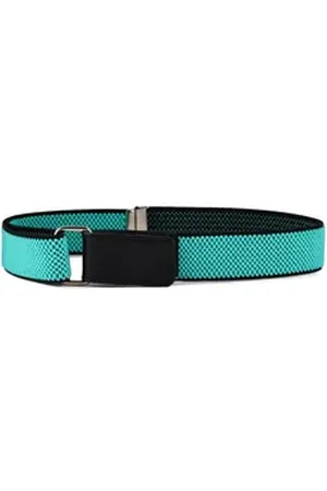 Ladeheid Stoffgürtel Kinder Gürtel Elastik-Gürtel 1-12 Jahre 34-90 cm P15 grün|schwarz 0-2 Jahre