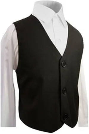 Paul Malone Anzugweste Elegante Jungenweste Anzug Weste für Jungs schwarz Kinderweste-KA20, Gr. 92 schwarz 92