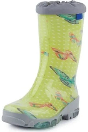 Ladeheid Kinder Mädchen Jungen Gummistiefel Regenschuhe LARB492 Gummistiefel grün 27-28 EU