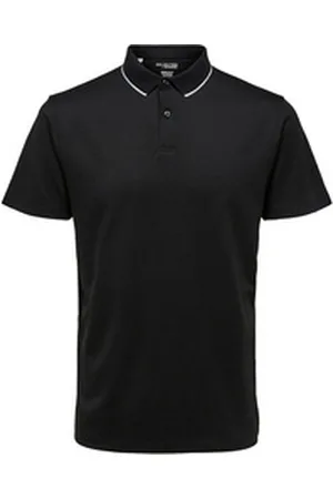 SELECTED HOMME Poloshirt SLHLEROY COOLMAX (1-tlg) aus Baumwollmix schwarz S