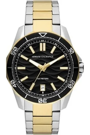 Giorgio Armani ARMANI EXCHANGE Quarzuhr AX1956, Armbanduhr, Herrenuhr, bis 10 bar wasserdicht, Edelstahlarmband silberfarben