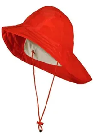 BMS Regenhut Regenhut Südwester 100% wasserdicht, mit Baumwollfutter rot XL (64/66cm)