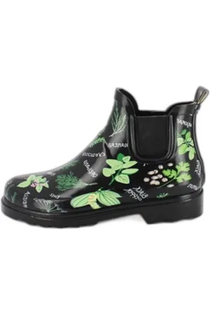 Beck Damen Chelsea Gummistiefel Spicy Gummistiefel (aus weichem, robusten Naturkautschuk) seitliche Gummi-Einsätze für leichtes An- und Ausziehen schwarz 38 EU
