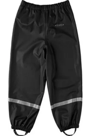 BMS Regen- und Matschhose Regenbundhose für Kinder 100% wasserdicht nachhaltig ideal für den Waldkindergarten schwarz
