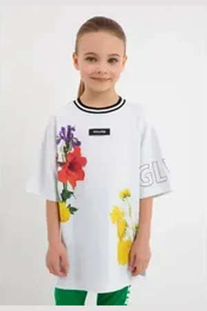 Gulliver T-Shirt mit floralem Druck weiß 134